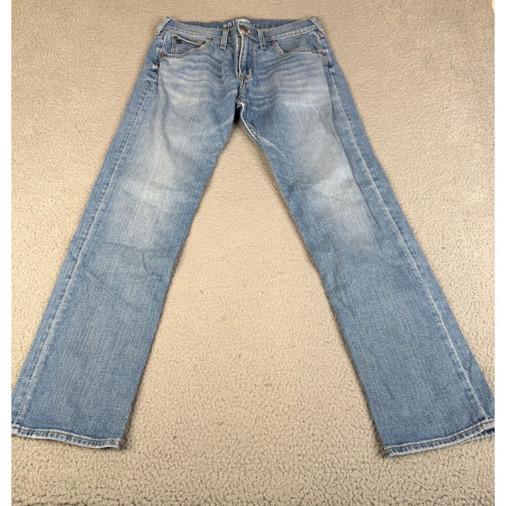 QUIKSILVER Jeans 30 x 31 Blue Regular Fit Stretch Tapered Leg Streetwear Skate